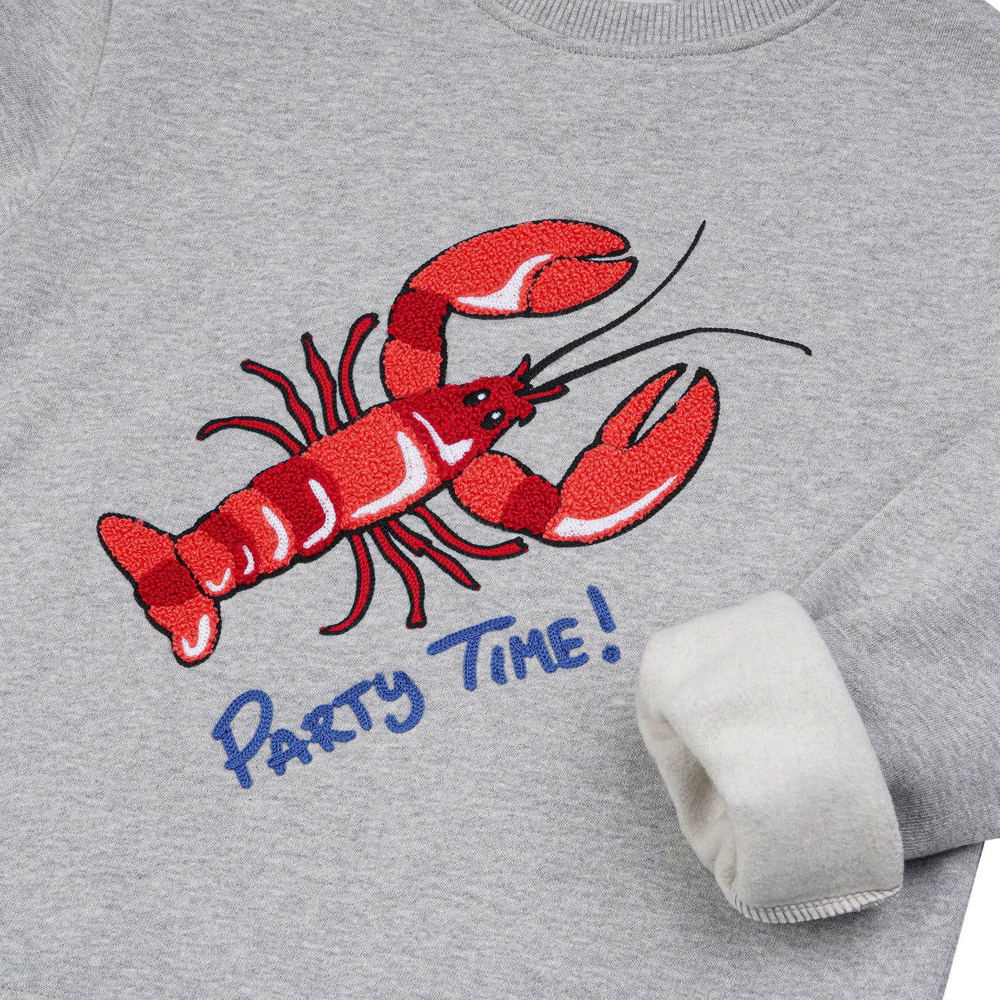 KIDS SWEATSHIRT LOBSTER Grey Melange