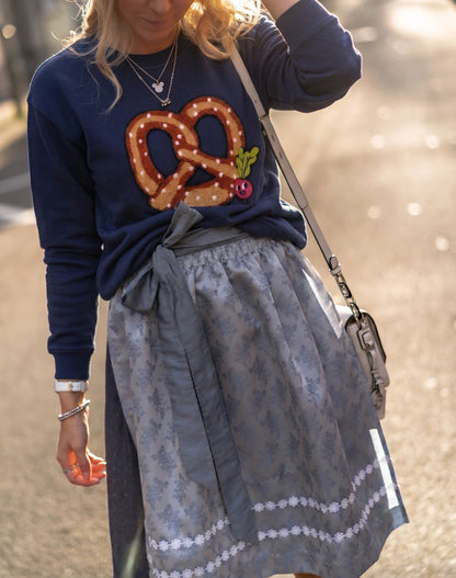 ERWACHSENEN SWEATSHIRT PRETZEL Navy Blue