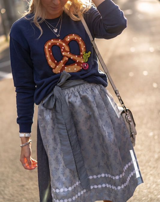 ERWACHSENEN SWEATSHIRT PRETZEL Navy Blue