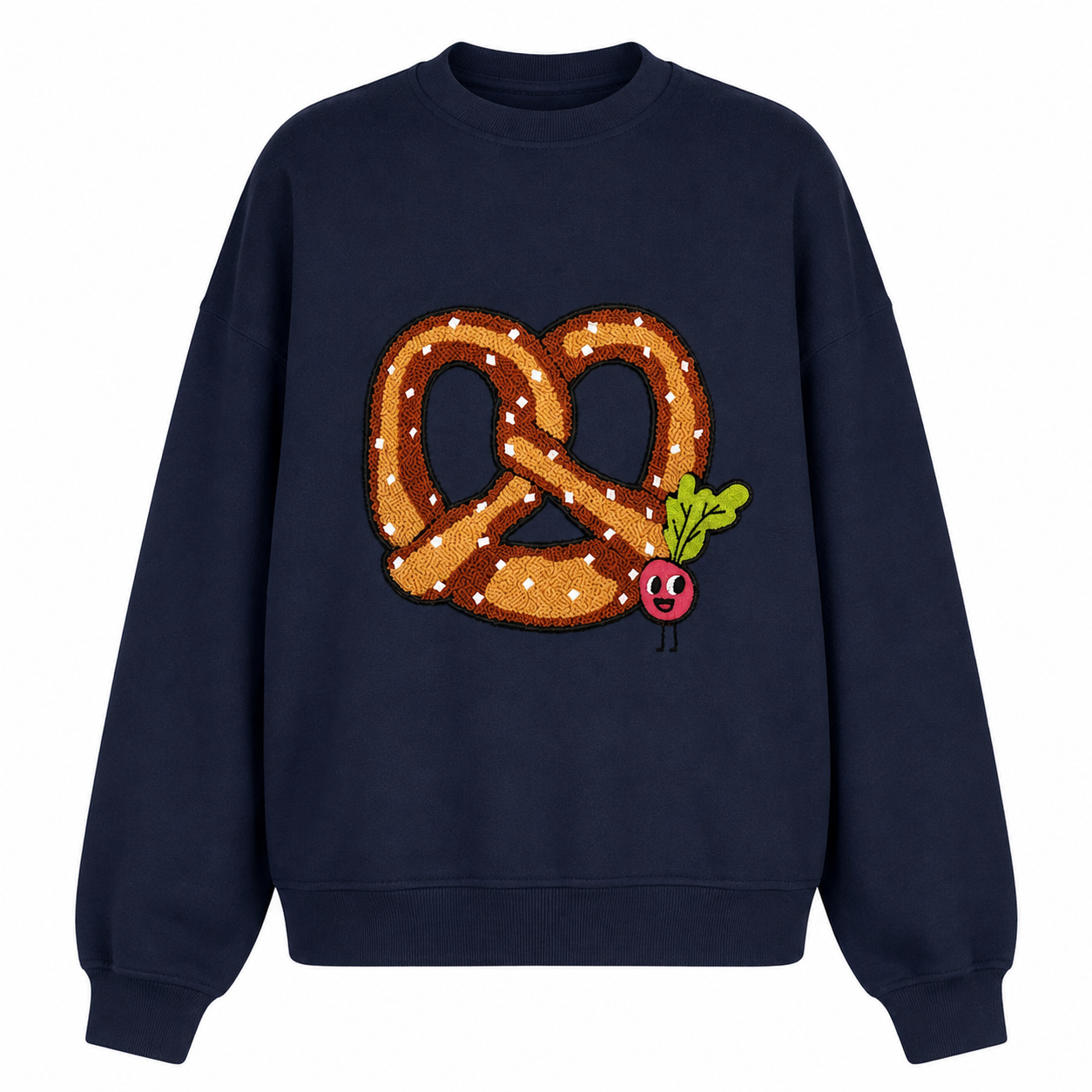 ERWACHSENEN SWEATSHIRT PRETZEL Navy Blue