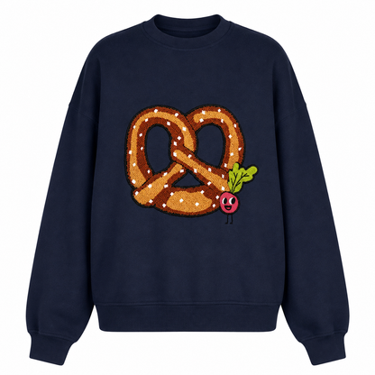 ERWACHSENEN SWEATSHIRT PRETZEL Navy Blue