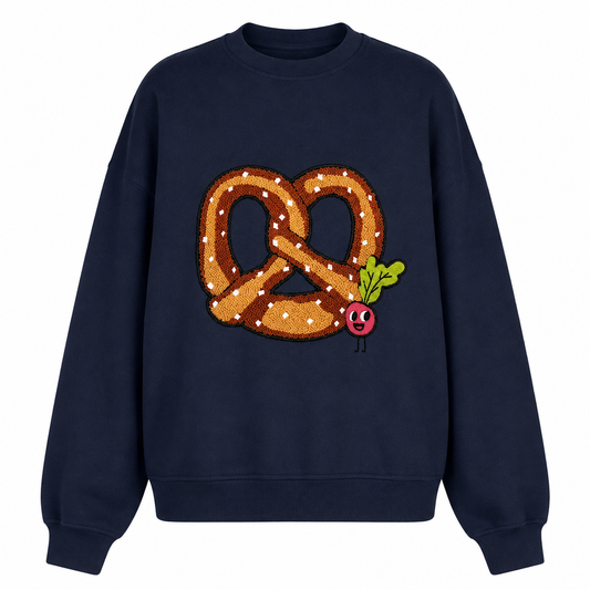 ERWACHSENEN SWEATSHIRT PRETZEL Navy Blue