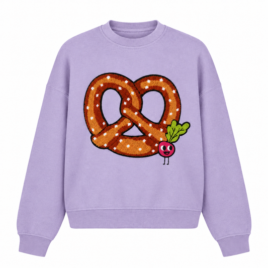 ADULT SWEATSHIRT PRETZEL Lavender