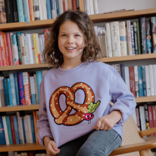 SWEAT-SHIRT ENFANT BRETZE Lavande