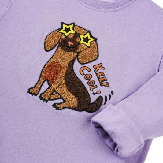 NEU! Kids SWEATSHIRT STARDOG Lavendel