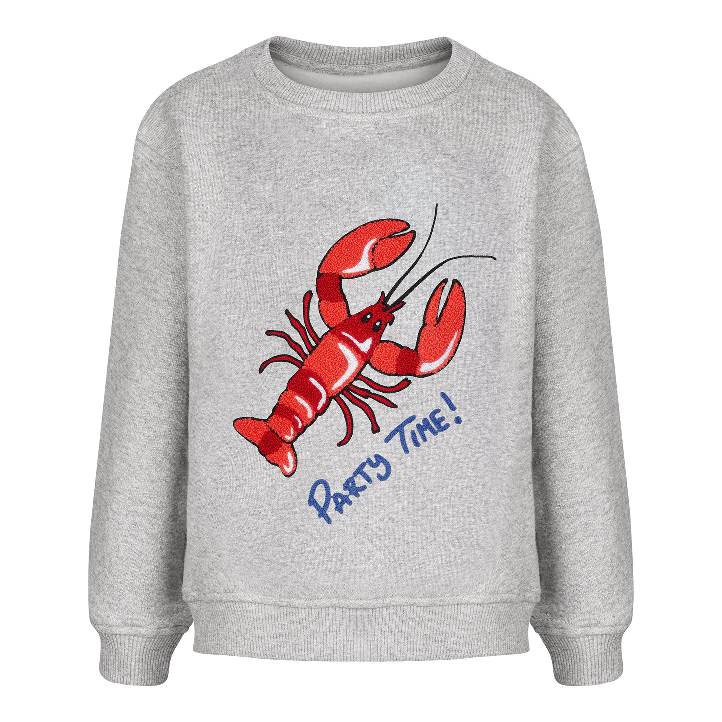 CHIO MI Premium Kinder-Sweatshirt mit Lobster Stickerei aus Bio-Baumwolle – Besonderes Geschenk für Enkelkinder – Kids Embroidery Sweatshirt with Lobster Motif – Unique gift for grandchildren – Sweatshirt enfant haut de gamme CHIO MI avec broderie Homard en coton bio – Cadeau unique pour petits-enfants
