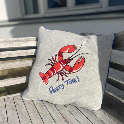 KISSENBEZUG LOBSTER Grau meliert