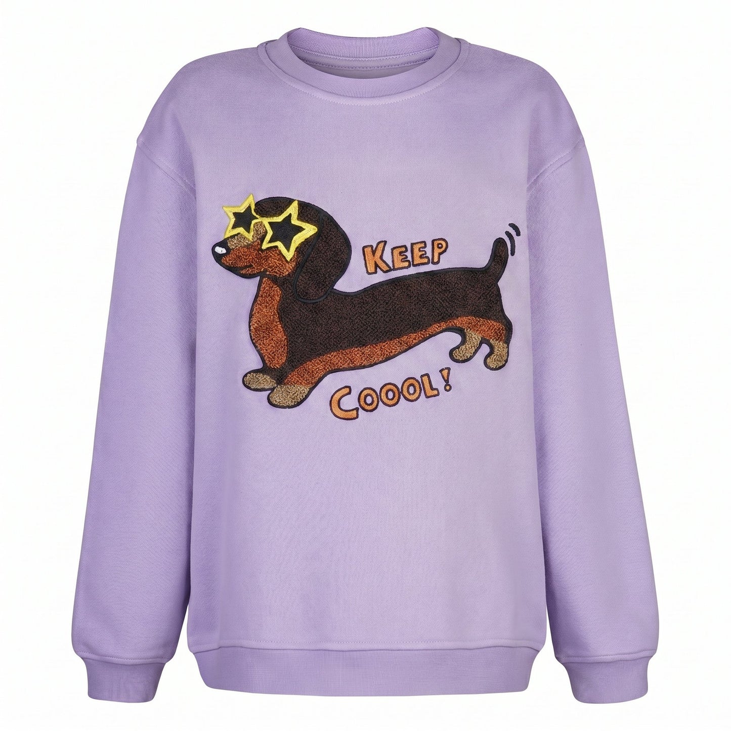 NEU! Kids SWEATSHIRT DACKEL Lavendel