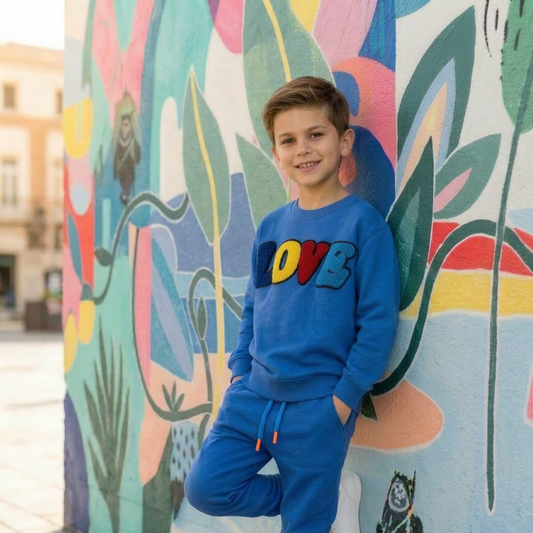 KIDS SWEATSHIRT LOVE Royal Blue