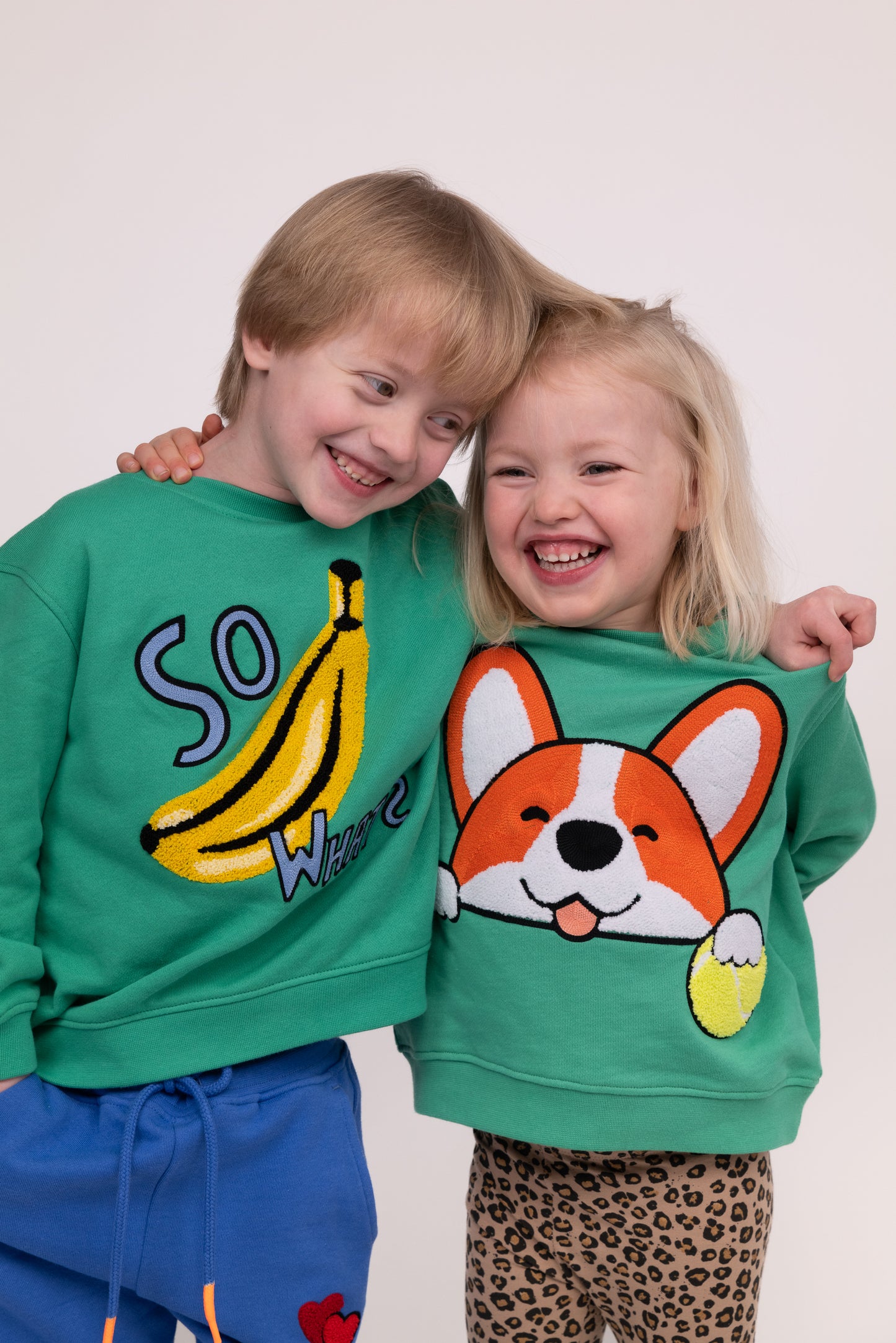 KIDS SWEATSHIRT CORGI Jungle Green