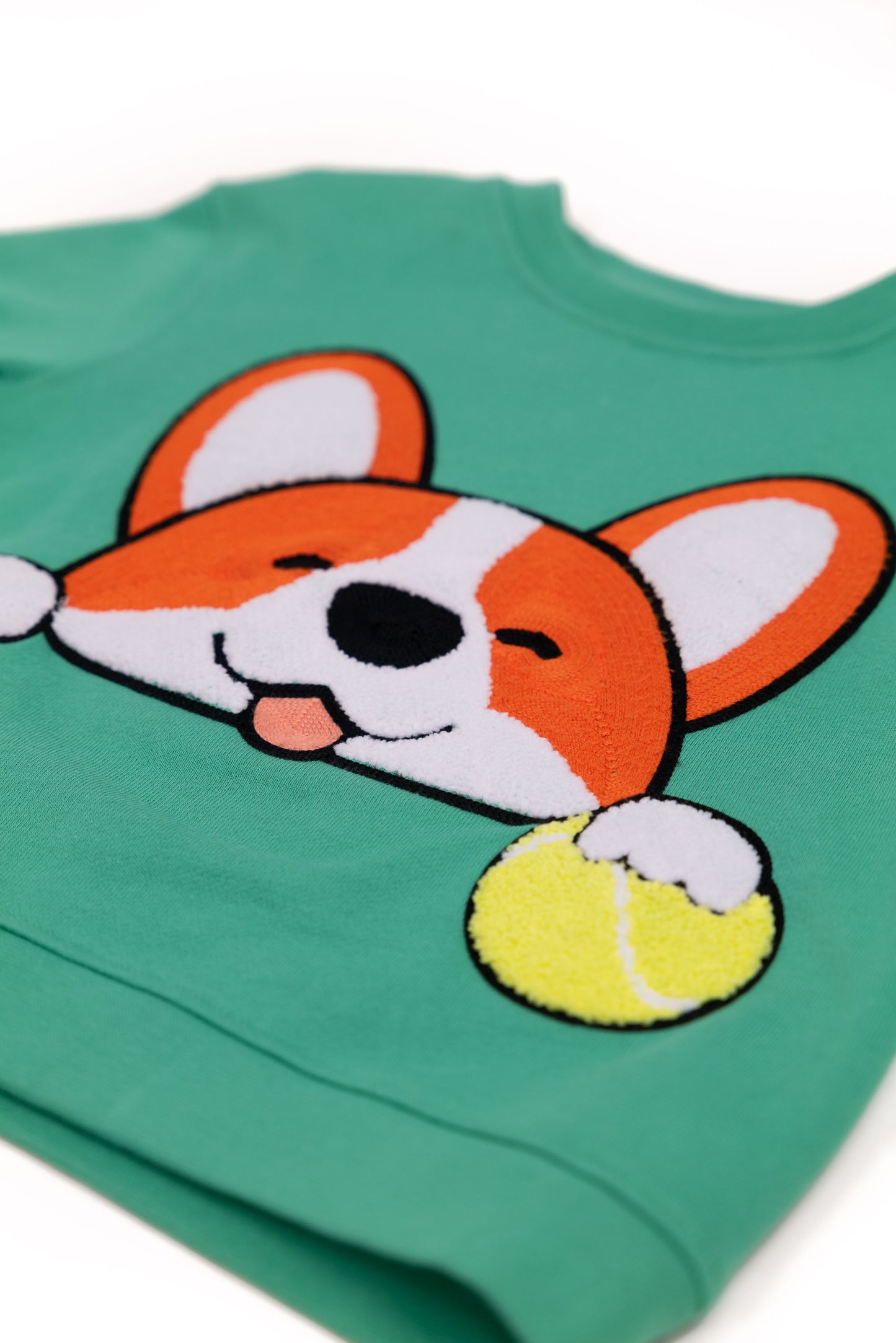 KIDS SWEATSHIRT CORGI Jungle Green