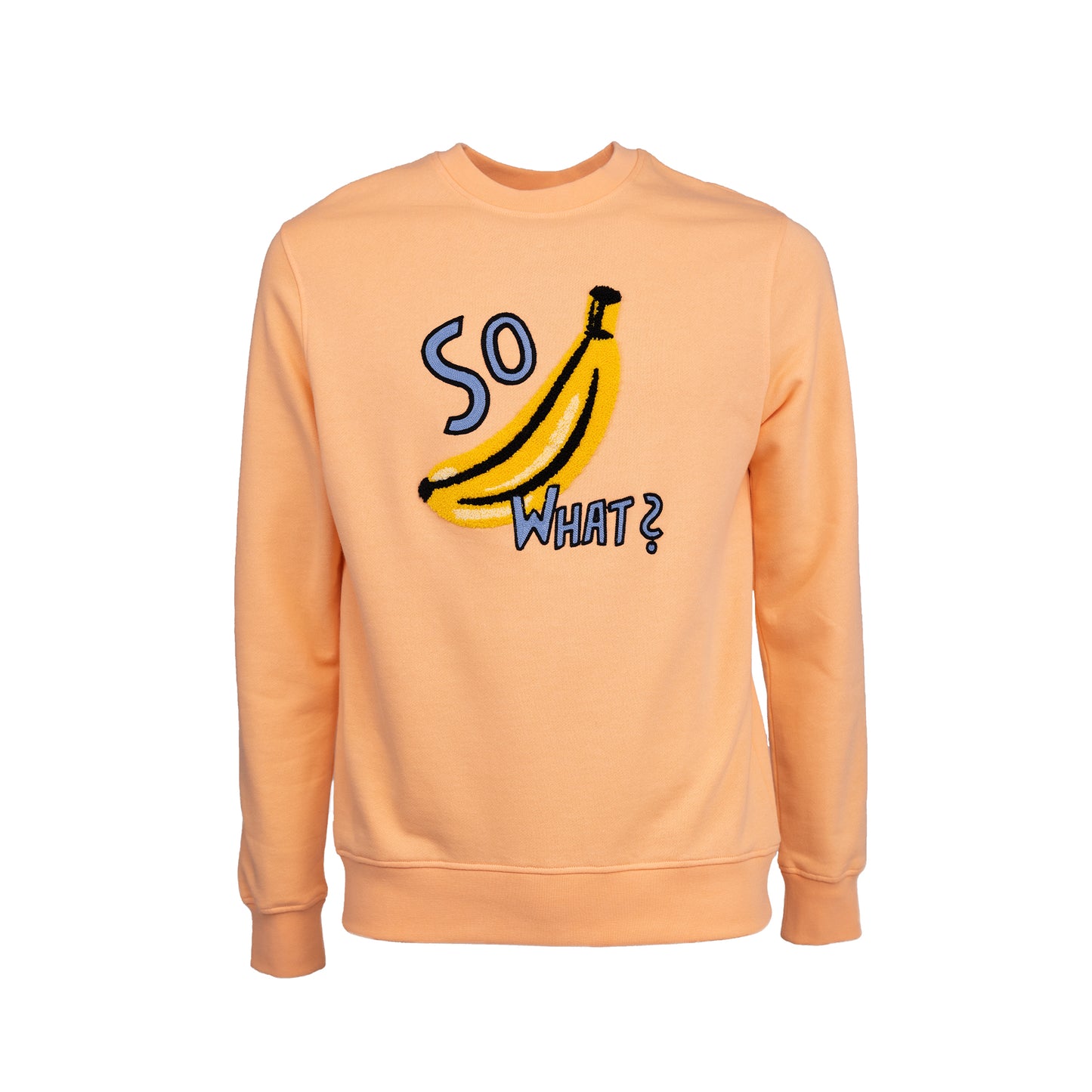 SWEATSHIRT ADULTS Unisex BANANA Bright Coral