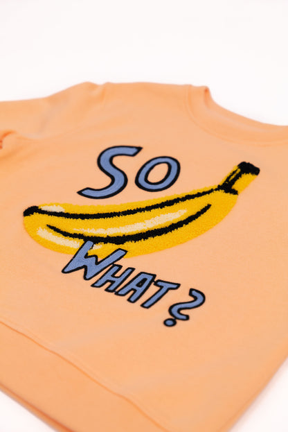 KIDS SWEATSHIRT BANANA Bright Coral